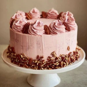 Strawberry Pound Cake with Homemade Strawberry Buttercream Recipe