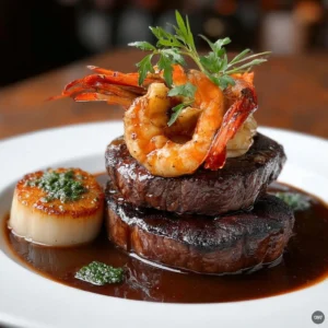 Savory Steak Bites and Shrimp in Garlic Butter Soy Glaze Recipe