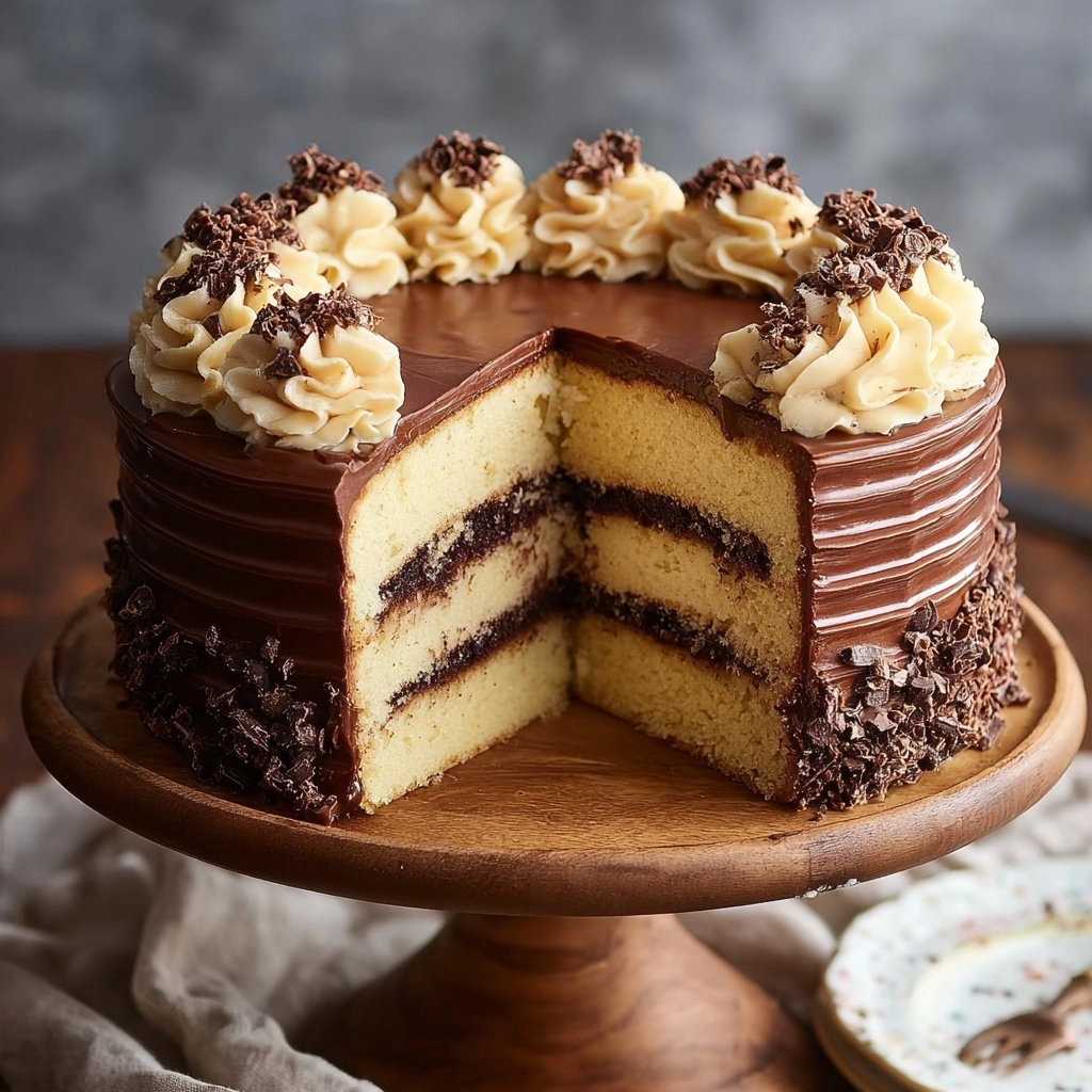 Classic & Creamy Boston Cream Cake Recipe