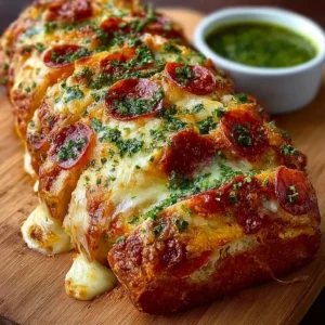 Cheesy Pepperoni & Mozzarella Stromboli Recipe