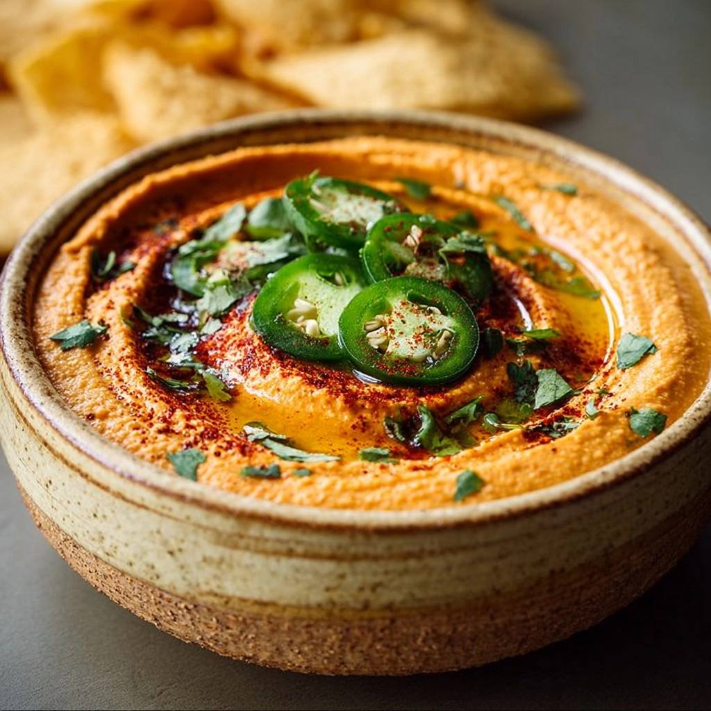 Spicy Cottage Cheese "Queso" Dip (Blender Hack) Recipe