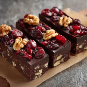 Raw Vegan Chocolate Cookie Bars Recipe