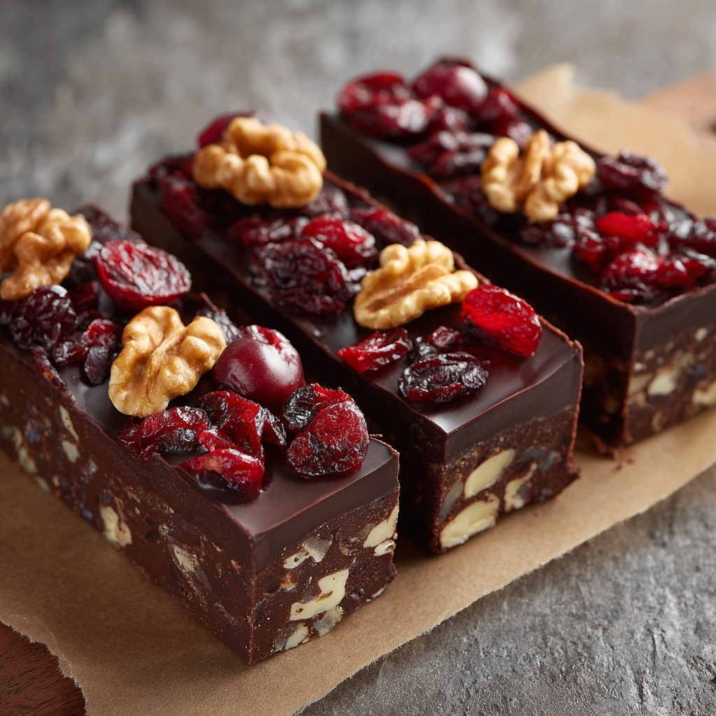 Raw Vegan Chocolate Cookie Bars Recipe 3 Raw Vegan Chocolate Cookie Bars Recipe - Recipe Image