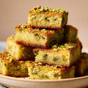 Pistachio Gold Blondies Recipe