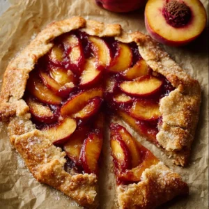 Rustic Peach Galette with Buttery Crust & Caramelized Edges Recipe