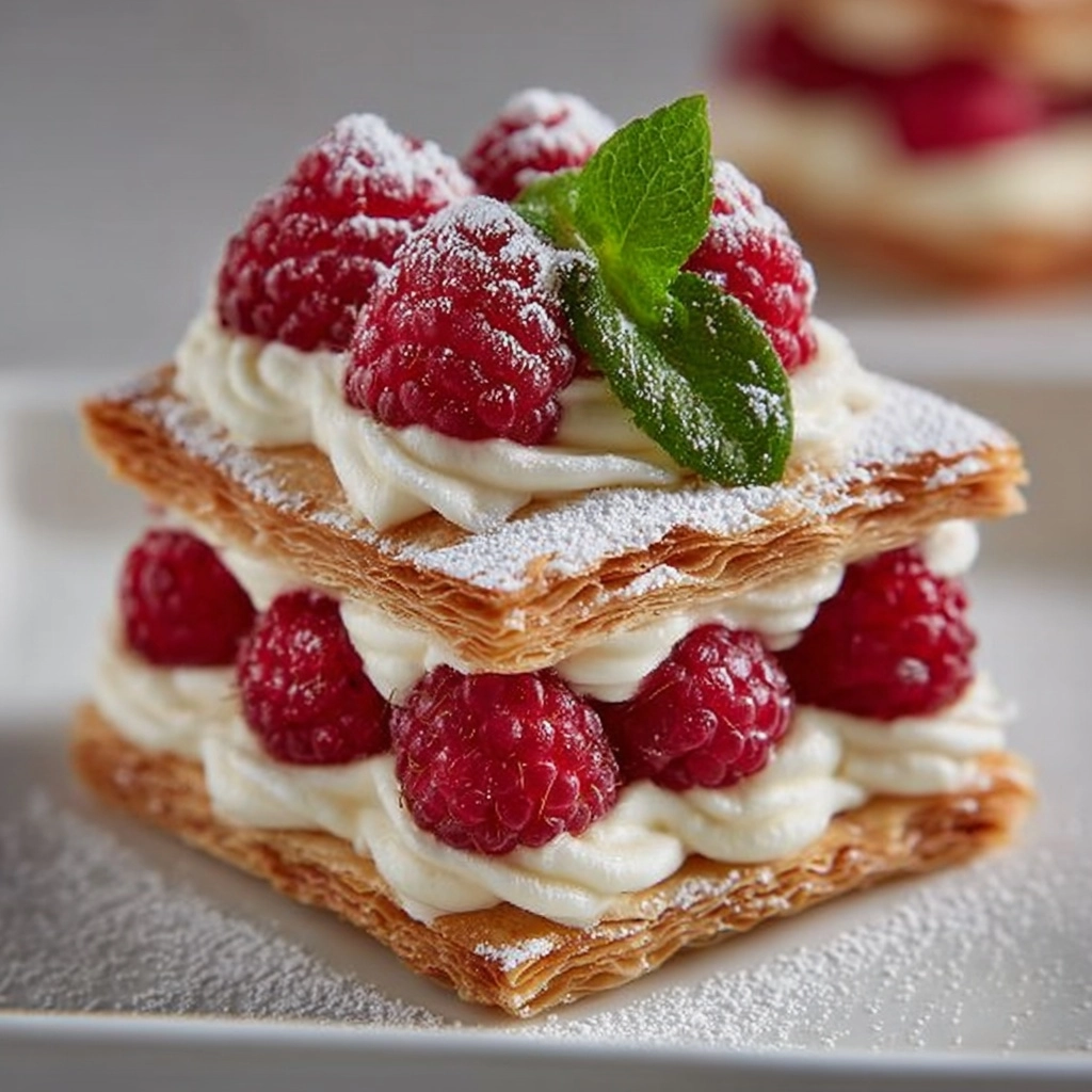 Raspberry Cream Napoleons Recipe