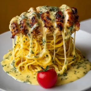 Creamy Cajun Chicken Linguine w/ Garlic Mozzarella Sauce Recipe
