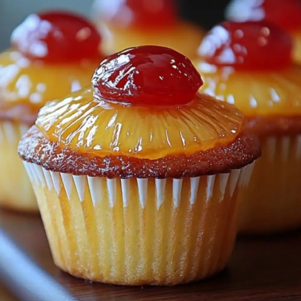 Pineapple Upside‑Down Cupcakes