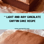 Chocolate Chiffon Cake Recipe