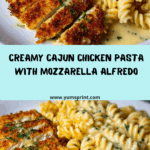Creamy Cajun Chicken Twisted Pasta with Mozzarella Alfredo Recipe