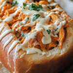 Buffalo Chicken Stuffed Bread