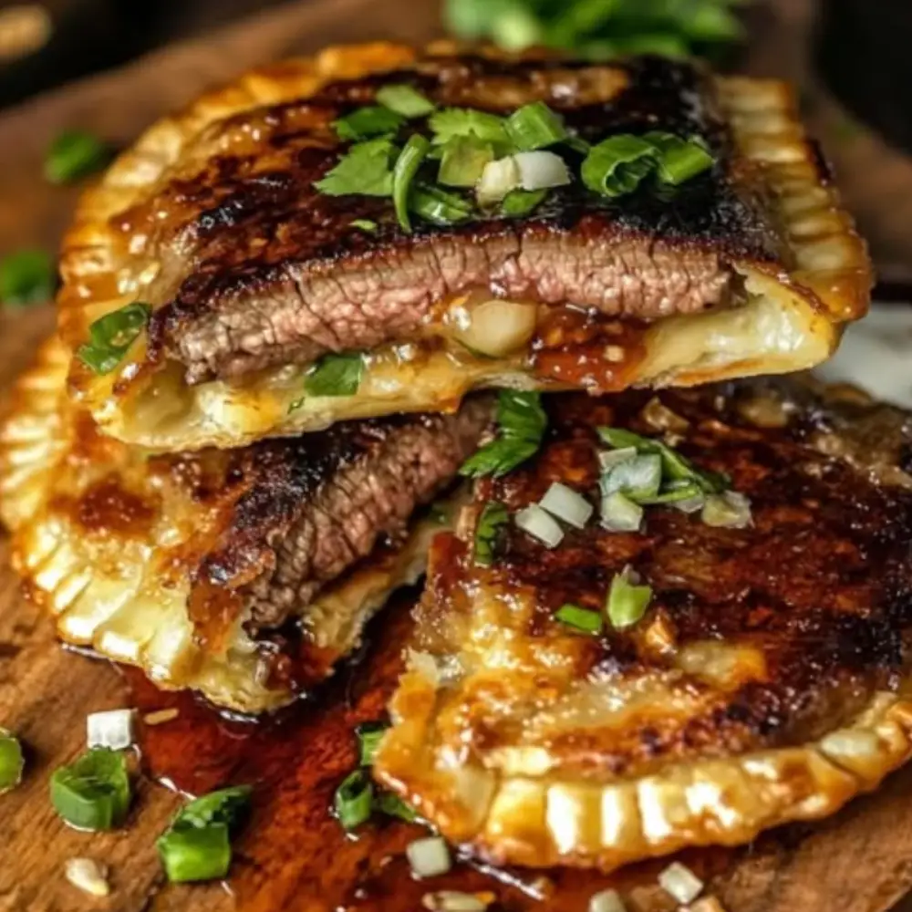 Steak and Herb Pastry Sandwich