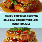 Crispy Halloumi in Pistachio Armor with Lime-Honey Drizzle Recipe