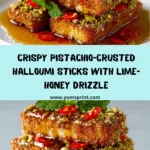 Crispy Halloumi in Pistachio Armor with Lime-Honey Drizzle Recipe