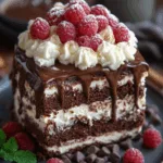 Decadent Chocolate Raspberry Layer Cake