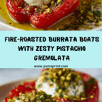 Burrata Boats on Fire-Roasted Waves Recipe