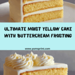 Moist Yellow Cake with Frosting Recipe