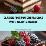 Classic & Creamy Boston Cream Cake Recipe