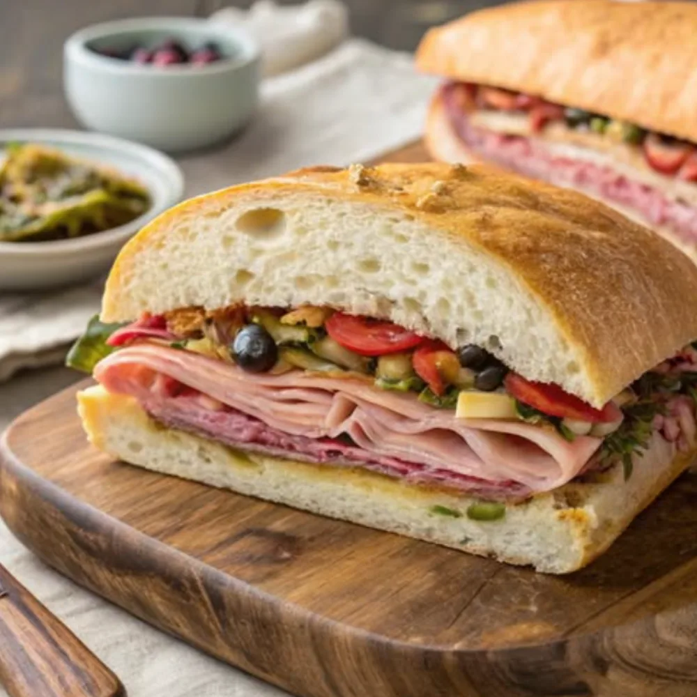 Giant Muffaletta Italian Sandwich