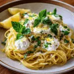 Lemon-Basil Spaghetti with Burrata & Garlic Oil 3 Lemon-Basil Spaghetti with Burrata & Garlic Oil
