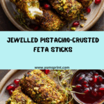The "Jewelled" Pistachio-Crusted Feta Sticks Recipe