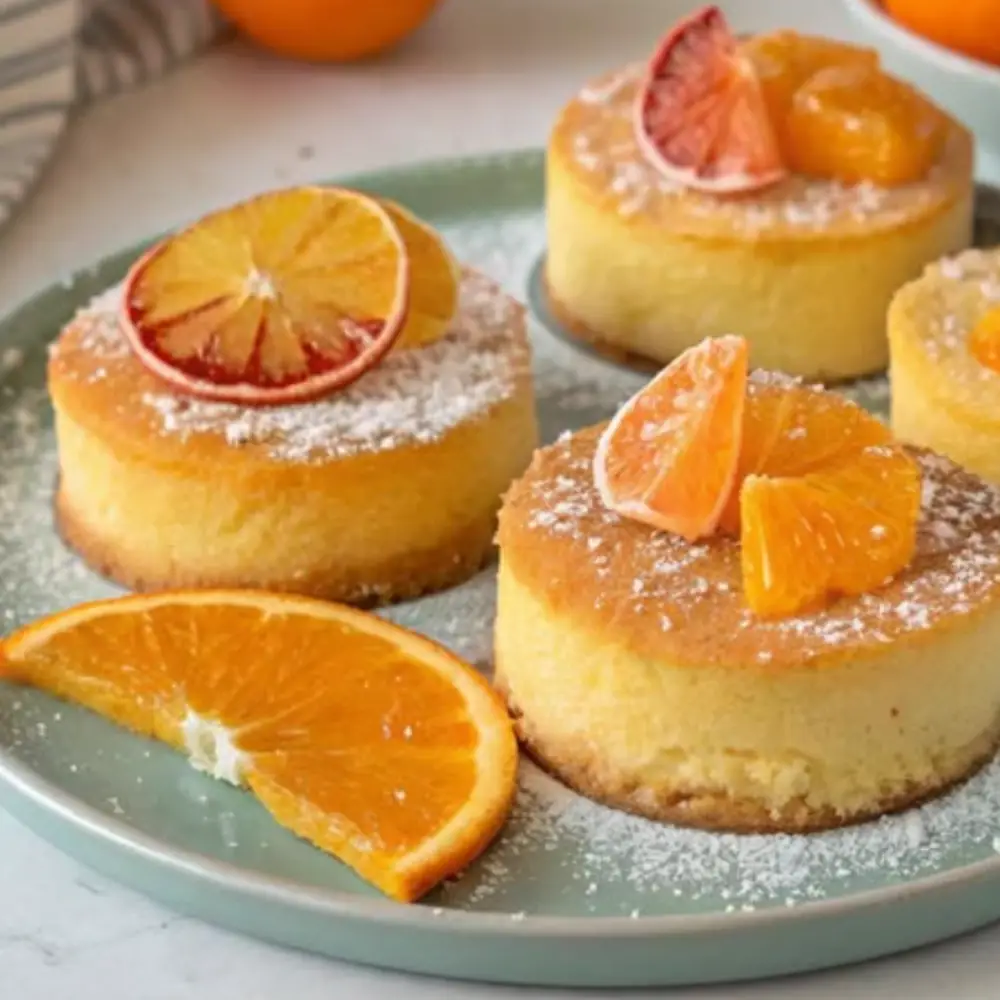Orange Cassava Mini Cakes