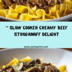 Slow Cooker Creamy Beef Stroganoff Recipe