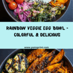 Rainbow Veggie Bowl with Eggs Recipe
