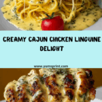 Creamy Cajun Chicken Linguine w/ Garlic Mozzarella Sauce Recipe