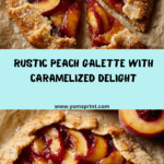 Rustic Peach Galette with Buttery Crust & Caramelized Edges Recipe