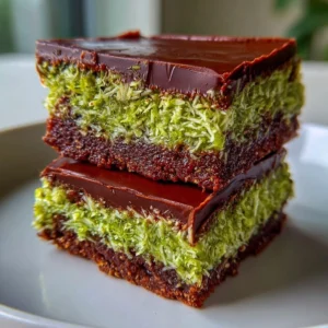 Chocolate Pistachio Coconut Bars Recipe