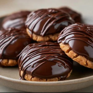 Chocolate-Dipped No-Bake Cookies Recipe