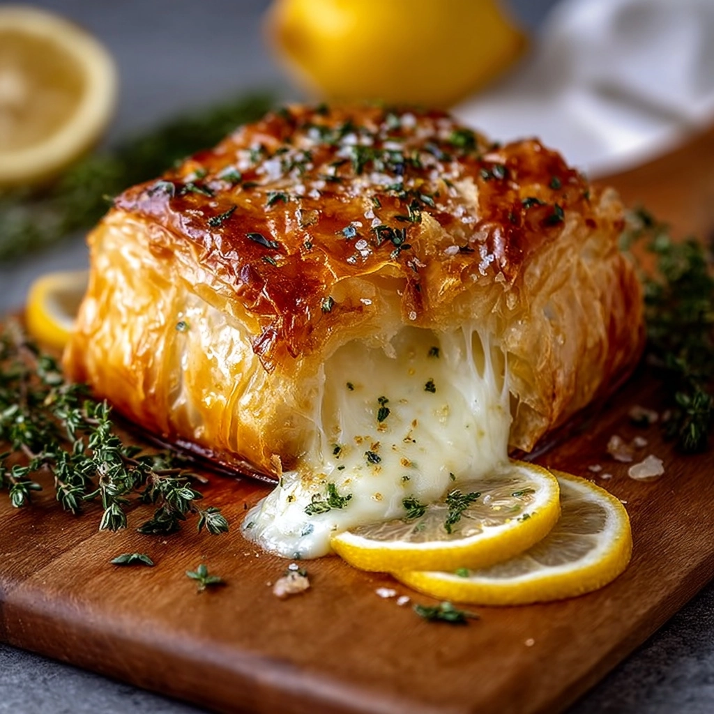 Lemon & Thyme Baked Brie en Croûte Recipe