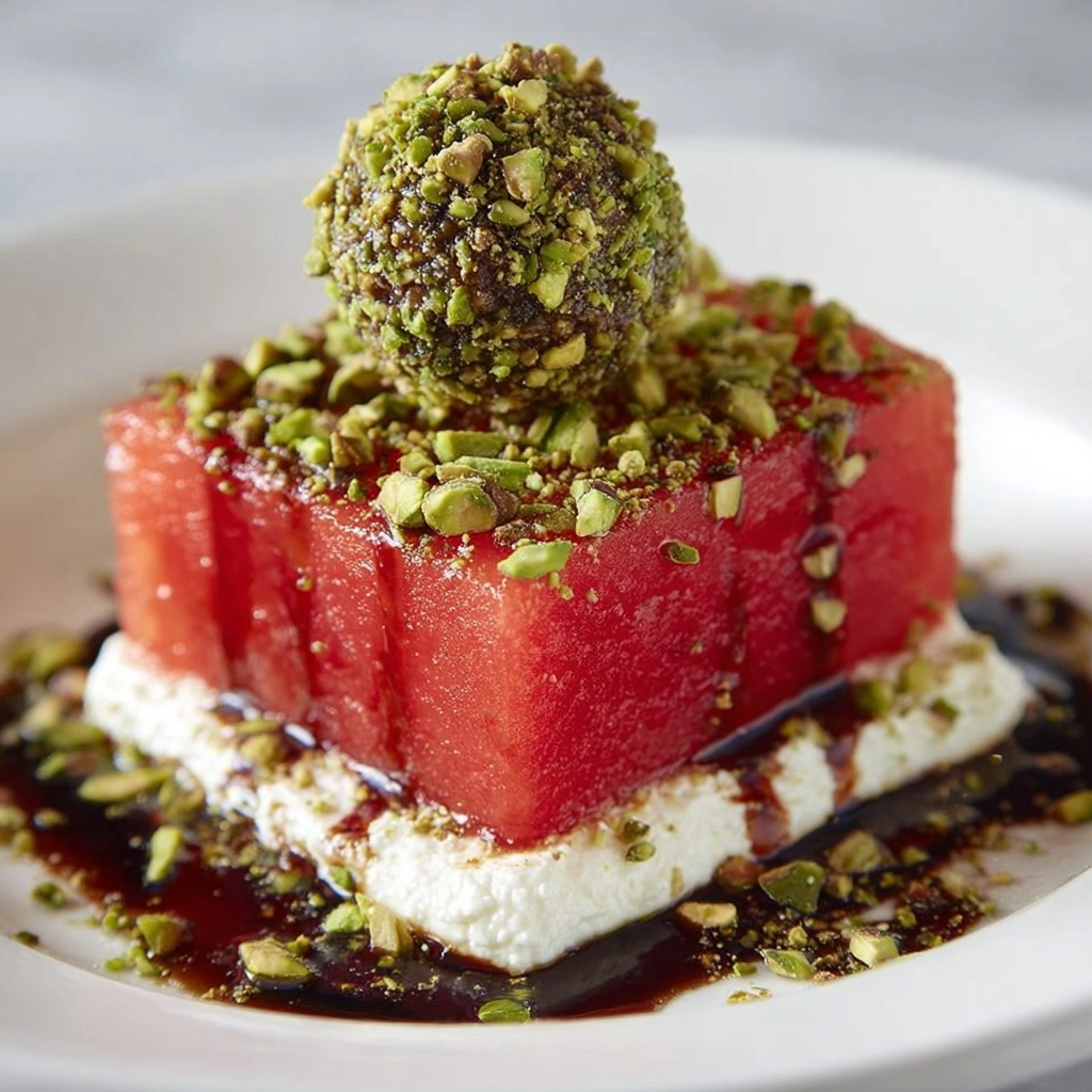 istachio Cheese Truffle & Balsamic Glaze Recipe