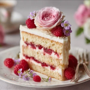 Raspberry-Kissed Italian Vanilla Dream Cake Recipe