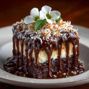 te Poke Cake with Coconut-Pecan Goodness Recipe