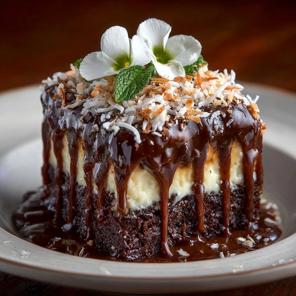 te Poke Cake with Coconut-Pecan Goodness Recipe