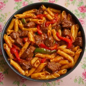 One-Pot Zesty Steak Pasta Recipe
