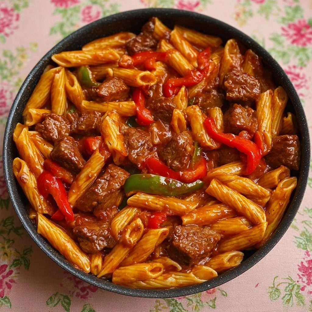 One-Pot Zesty Steak Pasta Recipe