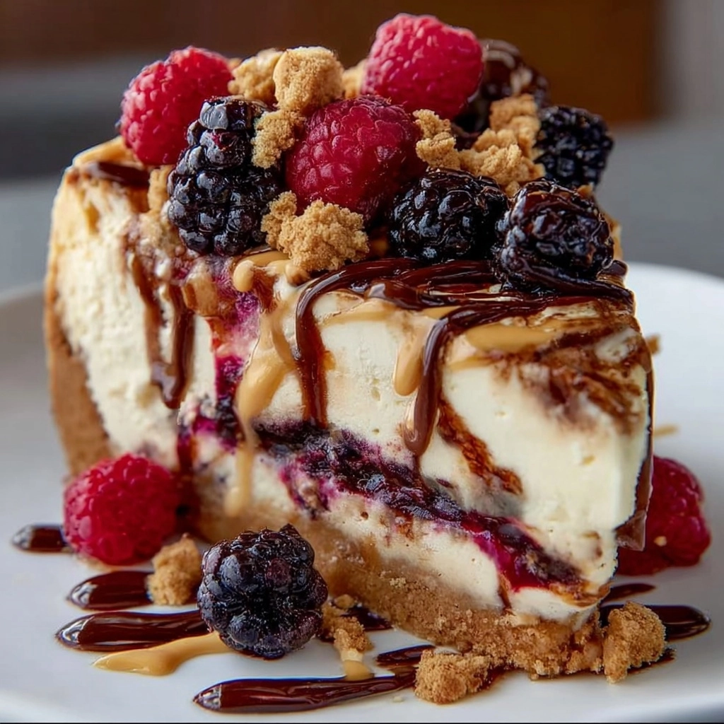 Peanut Butter & Jam Cheesecake Recipe