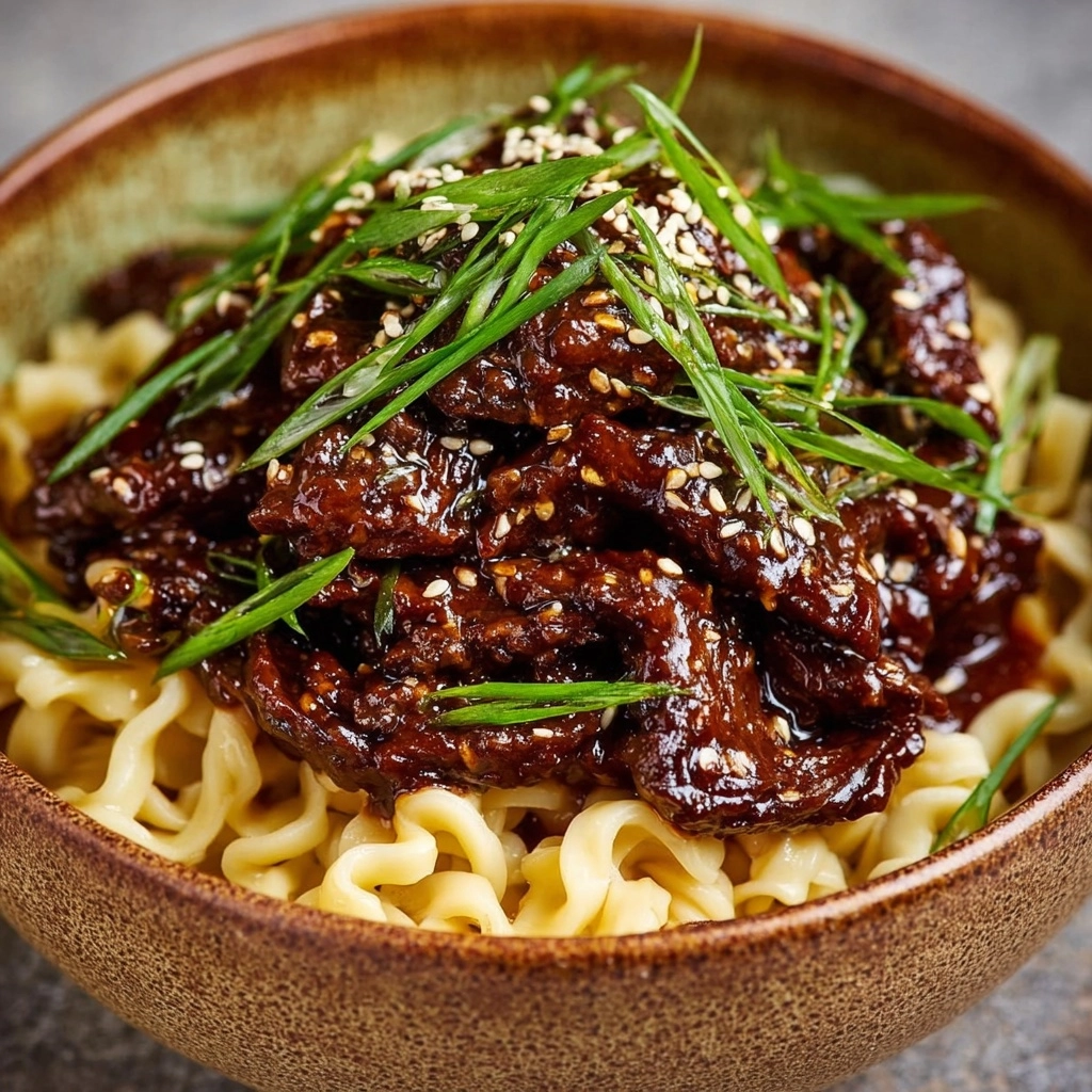 Honey Soy Crispy Beef and Noodles Recipe
