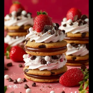 Chocolate Chip Cookie Dessert Stacks Recipe