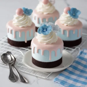 Mini Blueberry Mousse Cakes Recipe