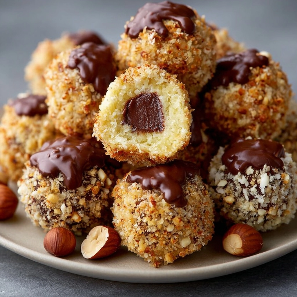 Homemade Ferrero Rocher Bites Recipe - Recipe Image