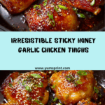 Sticky Honey Garlic Chicken Thighs Recipe