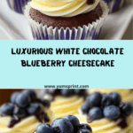 Luxurious White Chocolate Blueberry Cheesecake Cake Recipe