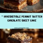Decadent Peanut Butter Chocolate Texas Sheet Cake Recipe