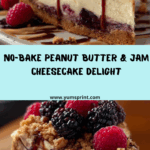 Peanut Butter & Jam Cheesecake Recipe