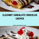 Chocolate Drizzled Crepe Recipe