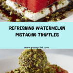 istachio Cheese Truffle & Balsamic Glaze Recipe